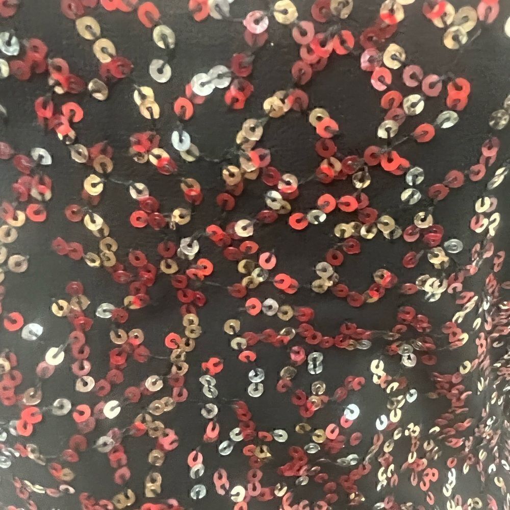 H&M Long Sleeve Low Back & Red Sequin Dress - Picture 6 of 7